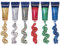 Kryolan Multi Gel Glitter Set mit 6 Farben - Multicolor - Perfekt für Kinderschminken, Partys, Karneval und Festivals! Für glitzerndes Styling von Gesicht, Körper und Haaren