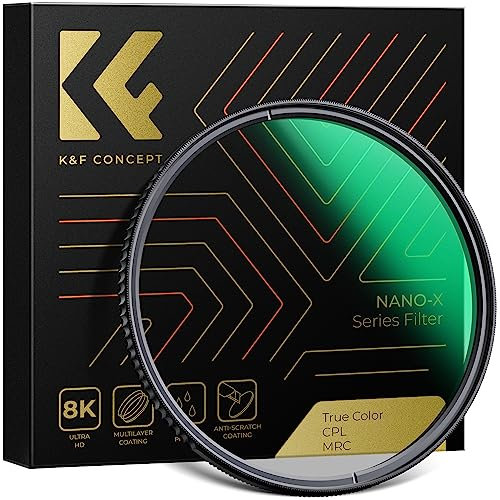 K&F Concept Nano X-Serie True Color polfilter 58mm CPL Filter Polarisationsfilter,kein Farbstich
