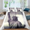 MDKLXIDF Bettwäsche 155x220 cm New York 3 Teilig Atmungsaktive Bettbezug mit Reißverschluss, Weich Mikrofaser Bettwäsche-Sets für Kinder - 1 Bettbezüge und 2 Kissenbezug 80x80cm