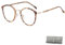 Wnddle Retro Brille ohne Sehstärke, Bilderrahmen Brille Blue Light Blocking Gläser, Rund Groß Brille mit Blaulichtfilter ohne Sehstärke Anti-Blaulicht Gläser, Klare Linsen Brille für Frauen/Männer