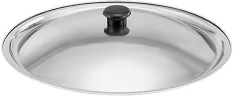 MAGICLULU Stainless Steel Pot Lid 30Cm Universal Pan Cover with Heat-Resistant Handle for Frying Boiling and Steaming Cooking