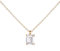 namana Goldene Kette mit Anhänger für Damen mit einem rechteckigen Solitärstein, zierliche Halsketten für Frauen aus 925er Sterling Silber, Goldkette mit einem Zirconia-Stein im Smaragdschliff