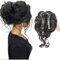 SEGO Haarteil mit Klammer Dutt Haarteile Haargummi mit Haaren Extensions Pferdeschwanz Zopf Hochsteckfrisuren Schwarz