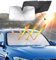 Parasol Paraguas Coche para Kia CARENS 2013-2023, Parasol Coche Delantero Parasol para Parabrisas de Coche, Protección UV y Calor Paraguas Parasol Coche,140 * 80cm