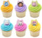 DecoPac DreamWorks Gabby's Dollhouse Rings, 24 Cupcake Decorations Featuring Gabby, Pandy Paws, Irresistible Kitty Characters, and Super Fun Adventures! - 24 Pack