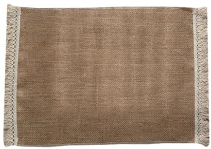 SiaBiced Tischset für Esstisch im Boho-Stil aus Jute für Veranstaltungen und Gastronomie, Braun