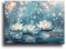 Canvas Painting Print Wall Art Decor Poster White lotus flowers Room Aesthetic and Decorations - 20x30cm Unframed