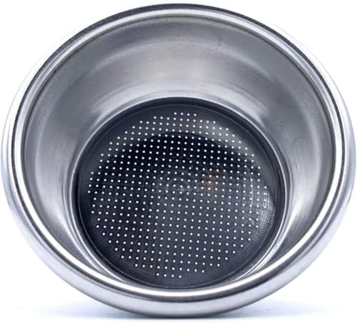 Doppelwandiger Kaffeefilterkorb für 2 Tassen, 54 mm, Druck-Edelstahl, Metall-Siebträgerbehälter, wiederverwendbar, waschbar, kompatibel mit Breville Espressomaschinen, 18/20 g (doppelwandig)