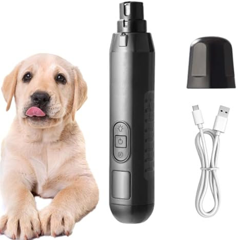 Dog Nail Grinders - Electric Dog Nail Trimmer | 5-Speed Silent Dog Claw Grinder | Electric Nail File For Dogs | Rechargeable Pet Nail Clipperr | Electric Pet Nail Grinder For Dogs Nail File