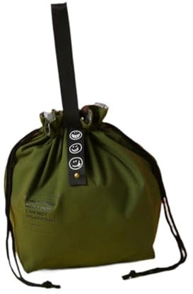 DimyFew Conjunto de Lonchera con Cordón Y Bolso, Bolsa de Almacenamiento Incluida, Verde, Individual
