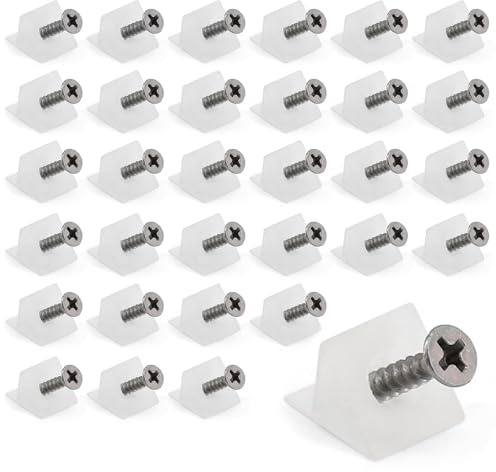 100 Pcs Drawer Supports, Drawer Bottom Sagging Repair Fix Mending Wedges, Drawer Repair Kit with Screws, Plastic Sagging Repair Wedges for Furniture