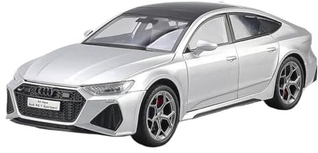 1 24 Für Audi RS7 Sportback Supercar Legierung Automodell Sound Und Licht Spielzeug Sammlerstücke Geburtstagsgeschenk Druckgussmodelle Motorfahrzeuge(Silber)