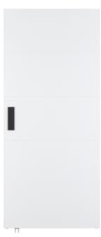 Vente-unique - Porte coulissante en Bois et MDF avec Rail Invisible - Blanc - 83 x 210 cm - SOMIRI