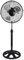 EXTRASTAR Ventilateur de sol 34 cm industriel avec base en U, hauteur réglable (72-93 cm), 80 W 230 V, 3 pales en aluminium 1300 tr/min, oscillation 90° pour atelier, entrepôt, salon