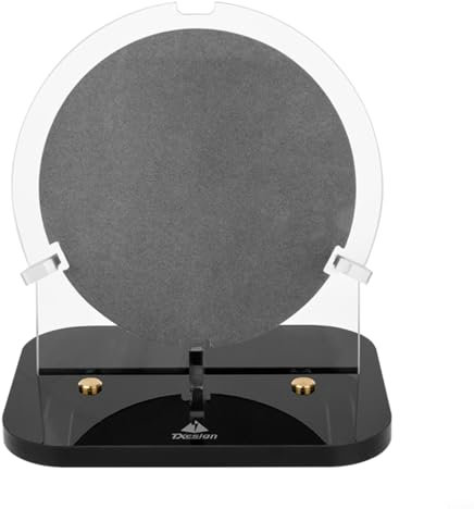 EXTRWORY Speaker Stand Acrylic Desktop Mount for Bang & Olufsen for Beosound A1 2nd Gen with Cushion Pad Black 22x18x6cm Lightweight Modern Suitable for Home Office