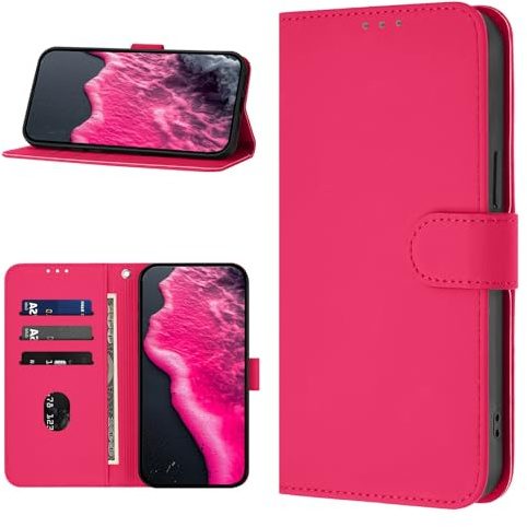 YIRRANZD Cover per Huawei P30 Lite, Custodia a Libro in PU Pelle [Slot Carte] Premium Flip Caso Portafoglio, Antiurto Wallet Case Cover per Huawei P30 Lite (Rosa)