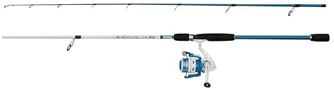 Mitchell Neuron SW II Tintenfischrute & Rolle Combo | Salzwasser-Tintenfisch-Angel-Set | 1+1 Lagerrolle | Graphitkörper | Vorbespult |3000 | 2,10 m | 10-30 g