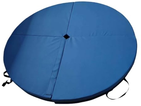 Pole Dance-Fallmatte Pole Dance Matte Stahlrohr Crash Mat Gymnastikgeräte Klappbare Yoga-Übungsmatte for Training Workout Home Gym Pilates Fitness(Blue)