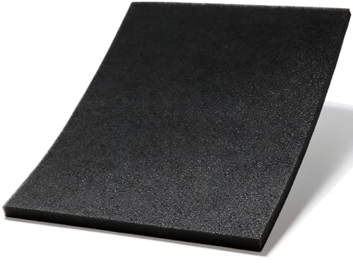 Schiuma Filtro Aria per Motori, Pannello Filtrante Tagliabile, Filtro in Schiuma per Ventilazione, Aspirapolvere, Scooter, Tagliaerba, Motoseghe e Moto (310x210x10mm)