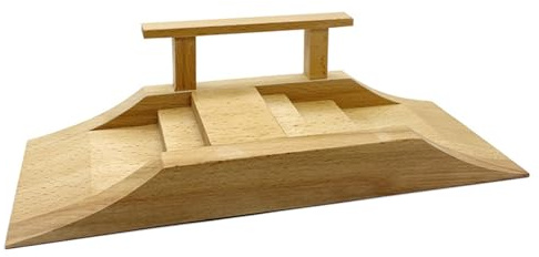 Otbushit Fingerboard-Rampe aus Holz, professionelle Finger-Skateboard-Rampe, realistische Fingerboard-Hindernisse für Jungen und Kinder, Stil 2