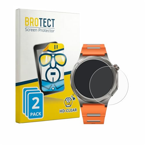 BROTECT Schutzfolie für Oppo Watch X3 | 2 Stück Transparenter Displayschutz Made in Germany Klare Displayschutz-Folie Clear Einfache Montage Case-Friendly