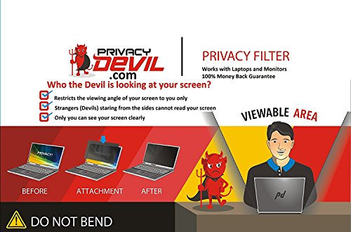 PrivacyDevil Privacy Screen for 19 Monitors Privacy Filter 11.6W9