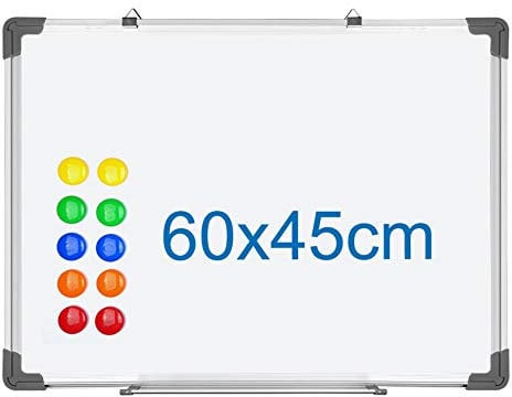 S SIENOC Whiteboard Magnetwand mit Alurahmen Magnetisch Whiteboard und Magnettafel Wei? lackiert