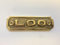 LOO Door Sign Name Plate Solid Brass with a Polished Lacquered Finish 8.2 x 3.3cm comes with Screws Ideal for toilet or WC DSN-13-PL