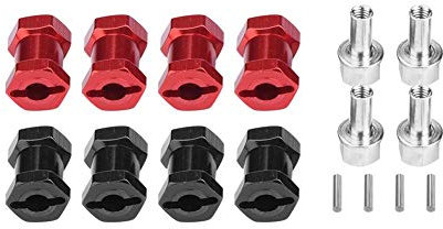 4 Stücke RC Auto Radnabe Adapter, RC Rad Hex Hub Metall Adapter für Hsp Fernbedienung Crawler Upgrade Teil(17 mm)