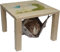Hängemattengestell Einzel Unterstand Meerschweinchen Degu Ratten mit Hängematte & Haken / 30x30cm