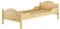 Erst-Holz® Massivholz Bett 100x200 Rollrost Kieferbett Natur Einzelbett Jugendbett Futonbett 60.30-10FL