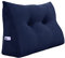 VERCART Rückenkissen Keilkissen Rückenlehne Kissen für Bett Sofa Kopfteil Gepolstert Bettkissen Wandkissen Sofakissen Groß Rueckenkissen Couchkissen Dekokissen Kordsamt Dunkelblau 80cm