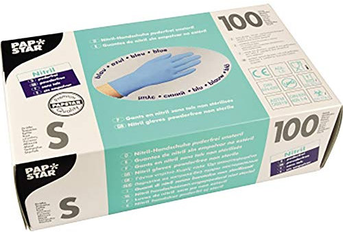 PAPSTAR Einweghandschuh 12267 S Nitril blau 100 St./Pack.