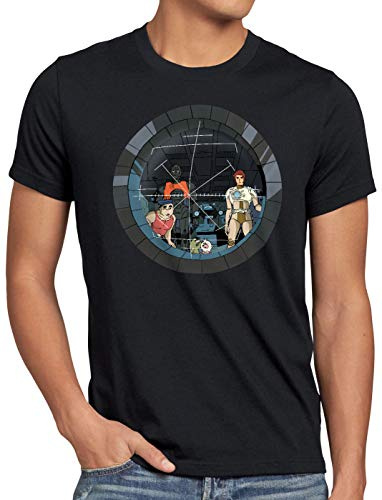 style3 Future Crew Herren T-Shirt Anime Raumschiff Captain
