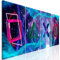 murando - Wandbilder mehrteilige für Gamers Spielkonsole Vlies Leinwandbild 4 Teilig 80x30 cm Kunstdruck Wandbilder XXL Gamingzimmer Wanddekoration Gaming Deko Design Jugendzimmer Wand Bild