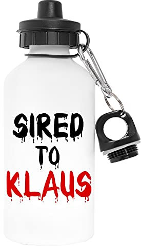 Capzy Sired To Klaus Sans Polluant Blanc Bouteille d'eau Aluminium Pour l'extérieur Pollutant Free White Watter Bottle For Outdoors