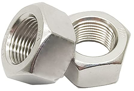 Tuercas hexagonales de paso M18 x 1,5 mm, tuercas hexagonales de rosca fina métrica