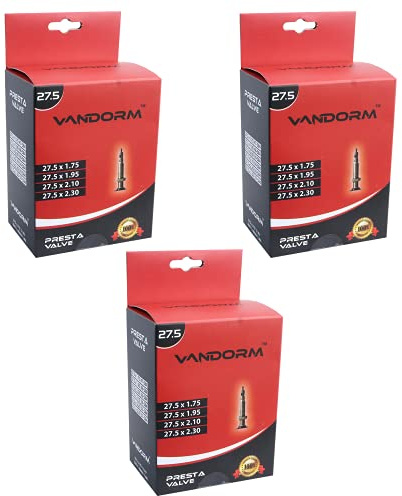 Vandorm 3 PACK 27.5 x 1.50-2.30 MTB Bicycle Mountain Bike Presta Inner Tube Pack Parts 27.5 Inner Tube