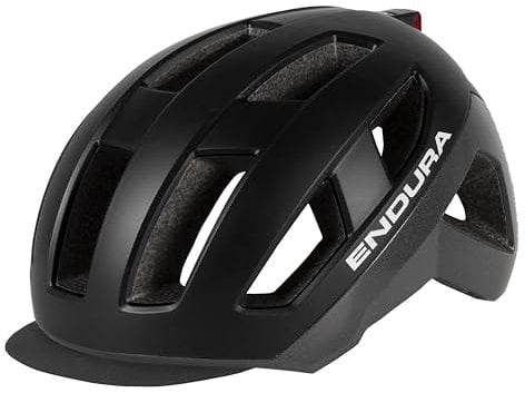 Endura Urban Luminite Ciclismo Casco para Hombre, Black, L-XL
