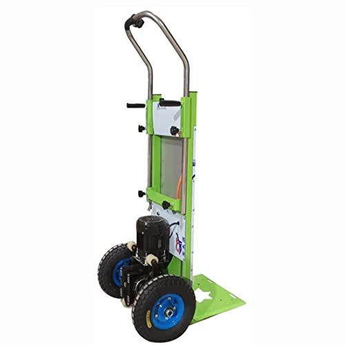 HanPiaoLiang Treppensteiger sackkarre elektrisch Arbeitssparender Trolley, Skalierbare Länge Arbeitssparender Handwagen, Abnehmbarer Akku-Hochwertiger bürstenloser Motor