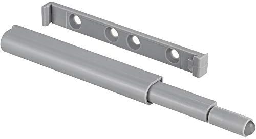 Gedotec Retenedor automático de plástico de apertura rápida Retenedor automático de apertura rápida gris - SLIM | Retenedor fuerte | Retenedor para puertas de armarios