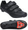 FOTGOAT Herren Fahrradschuhe für Damen, Rennradschuhe mit Stollen Kompatibel mit Peloton SPD ARC Look Delta Cleats, Unisex Fahrrad REIT Spin Schuhe Drinnen, Rennrad Schuhe Draussen Black EU 40