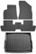 OMAC Fußmatten & Kofferraumwanne Set kompatibel mit Peugeot 3008 2009-2016 Gummi TPE Schwarz 5X