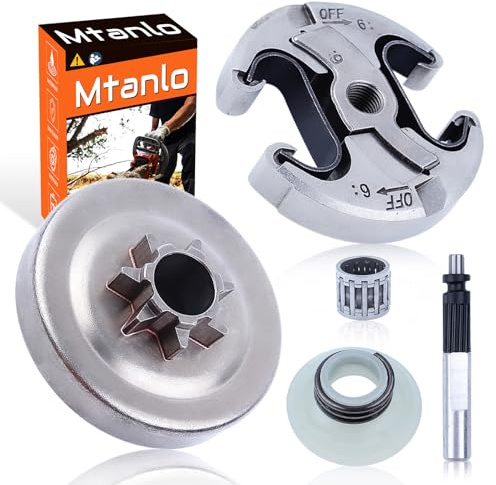 Mtanlo . 325 7T frizione pignone tamburo cuscinetto ago per Husqvarna 340 345 350 445 450 .325 7T tamburo frizione, frizione, pompa olio, ingranaggio a vite senza fine, cuscinetto ad ago
