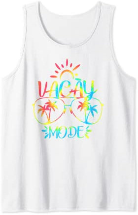 Vacay Mode, ein niedlicher Urlaub im Sommer, Batikfärbung Tank Top