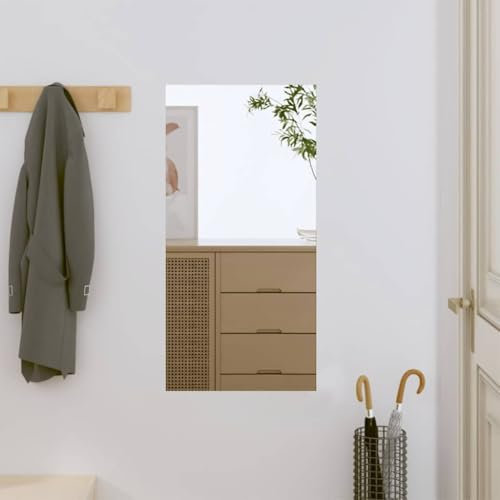 vidaXL Wandspiegel, Spiegel Wandmontage für Schlafzimmer Garderobe Flur, Flurspiegel zum Dekorieren, Schminkspiegel Dielenspiegel, Rechteckig Glas