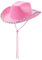 DELIMALI Cowgirl-Hut, Cowboyhüte für Damen, flauschige Federkrempe, Cowboyhut für Junggesellinnenabschied, Cosplay, Kostümparty, B-Rosa-Silber-Seite, Einheitsgröße