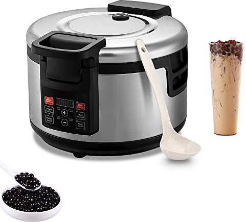 JHLP Automatischer Perlen-Boba-Herd – kommerzieller Kochtopf für Sago-Milchtee, Tapioka-Perlen, Kochtopf für Bubble Tee, Bob und Milchtee – effizient und praktisch