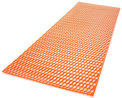 Grande griglia Racing Tuning 40 x 120 cm plastica ABS a nido d'ape in colori RAL (arancione neon RAL 2005)