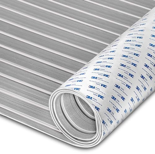 HXBYX Eva Schaum Boot Bodenbelag mit 3M Selbstklebende Unterstützung DIY Boote Decking Marine Blatt Faux Teak Material, rutschfeste Kühler Pads für Kajak Yacht SwimPool RV 240X112cm/240X79cm/240X41cm